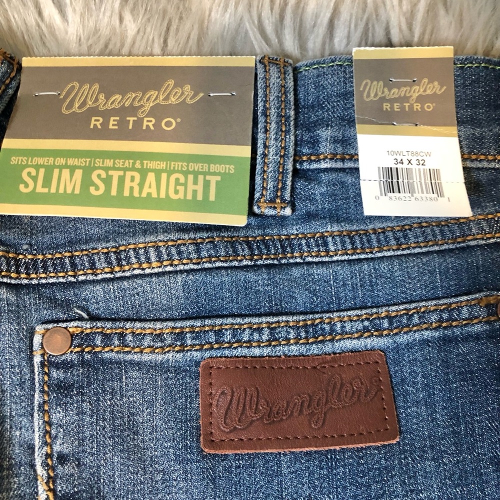 Wrangler Men's Slim Straight Denim Jeans